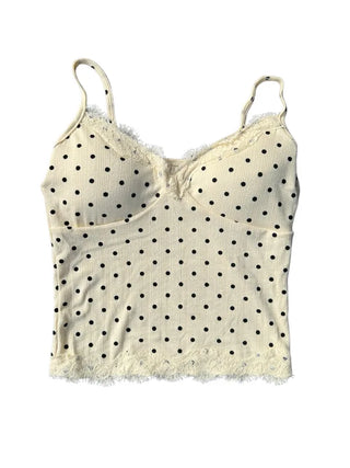 [4 colors] Dot Pad Bra Top