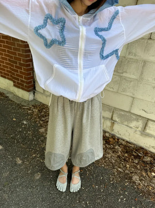 [2 colors] Star Frill Windbreaker