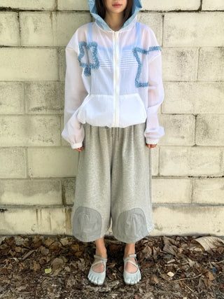 [3 colors] Knee Pad Sweat Bermuda Pants