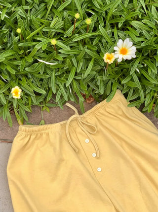 [8 colors] Summer Button Point Jogger Pants
