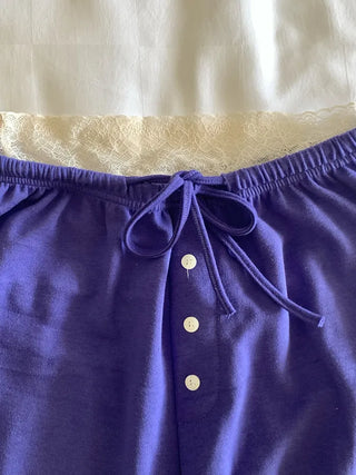 [8 colors] Summer Button Point Jogger Pants