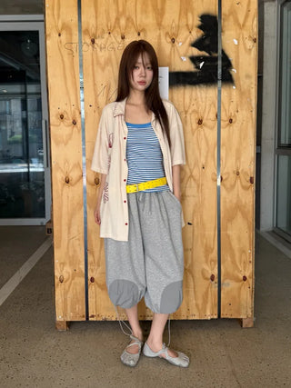 [3 colors] Clam Short-Sleeve Shirt