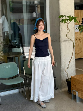 [3 colors] Rose Point Lace Sleeveless