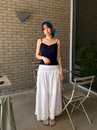 [3 colors] Rose Point Lace Sleeveless