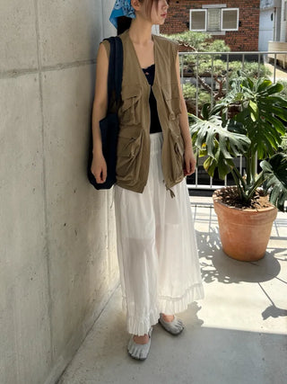 [3 colors] Rose Point Lace Sleeveless