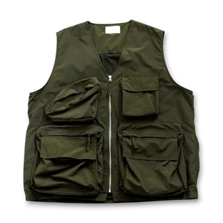 [3 colors] Multi-pocket nylon vest