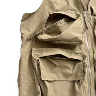 [3 colors] Multi-pocket nylon vest