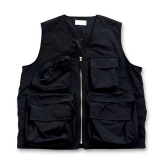 [3 colors] Multi-pocket nylon vest