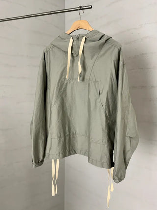 [3 colors] Pale Crop Hooded Anorak