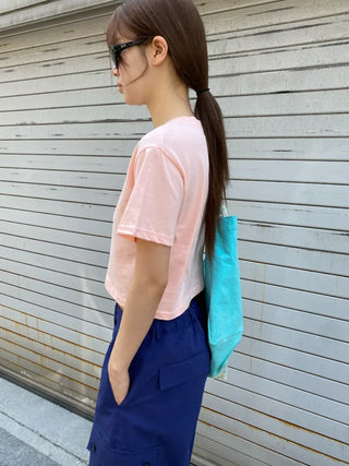 [15 colors] Candy Cotton Crop T-shirt