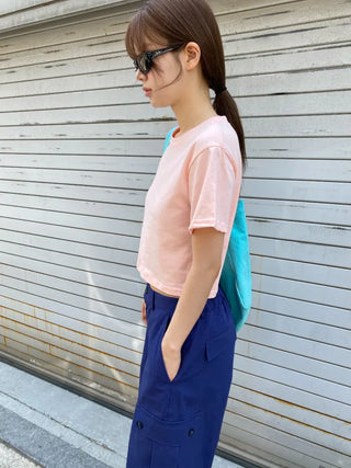 [15 colors] Candy Cotton Crop T-shirt