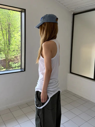[3 colors] Unusual sleeveless jacket