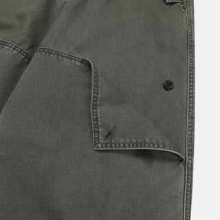 [2 colors] Button flap wide pants