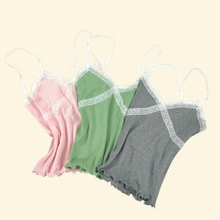 Cross Lace Sleeveless Top