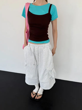 [10 colors] Lip Sleeveless Top