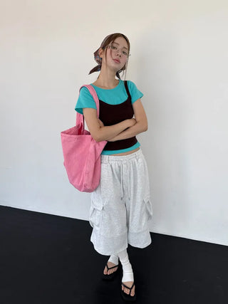[10 colors] Lip Sleeveless Top