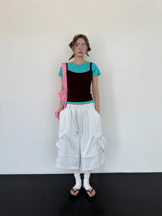 [10 colors] Lip Sleeveless Top