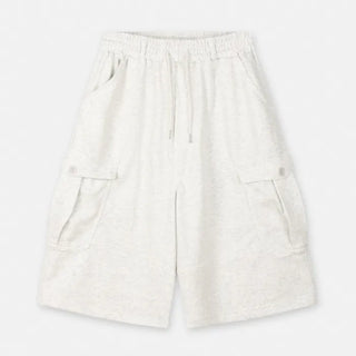 [3 colors] Belted Bermuda Training Pants
