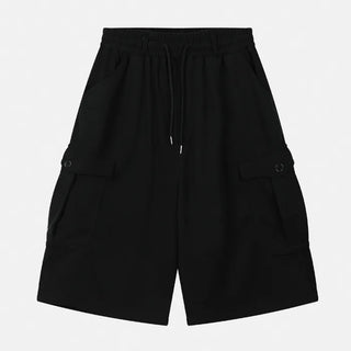 [3 colors] Belted Bermuda Training Pants