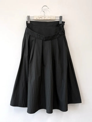 [3 colors] Double Waist Pleated Skirt