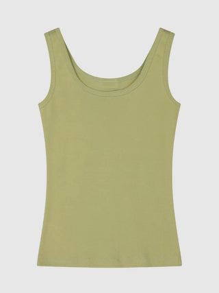 [9 colors] Round Sleeveless Top