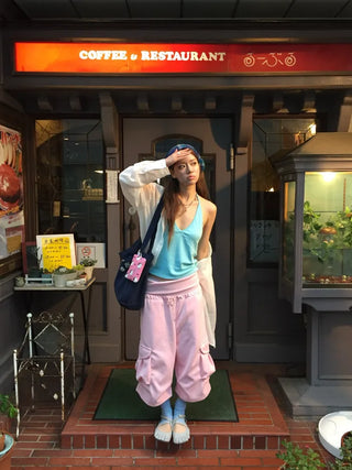 [2 colors] Barbie Fold Cargo Pants