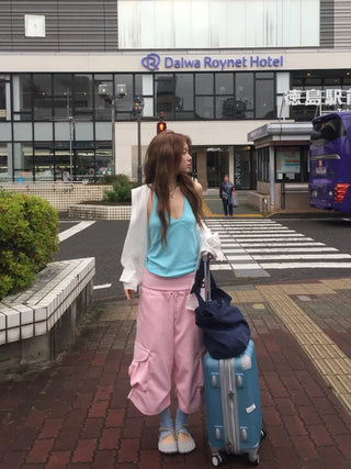 [3 colors] See-through hooded shirt