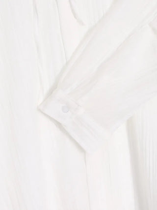 [3 colors] See-through hooded shirt