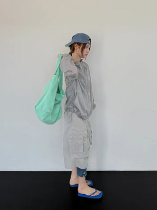 [2 colors] Half Cargo Bermuda Pants