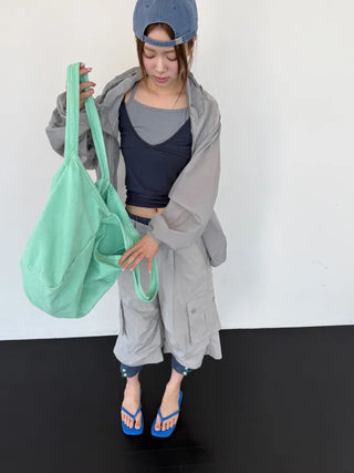 [2 colors] Half Cargo Bermuda Pants