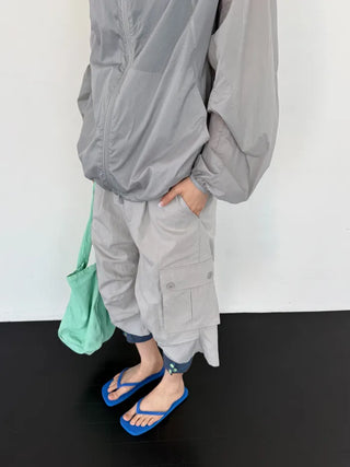 [2 colors] Half Cargo Bermuda Pants