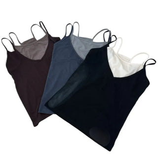 [3 colors] Double sleeveless jacket