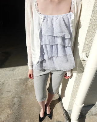 Slit Capri Pants