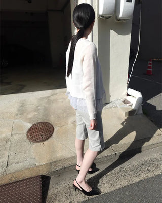 Slit Capri Pants