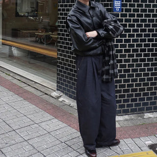 Checked Shirring Scarf