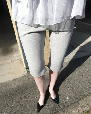 Slit Capri Pants
