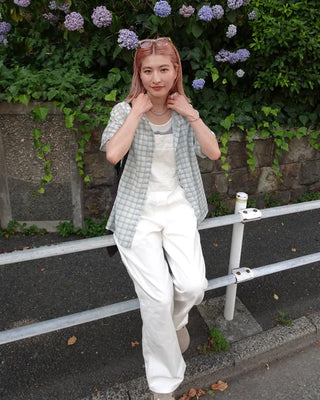 Kangaroo pocket cotton wide overalls