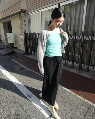 Round Button Knit Cardigan