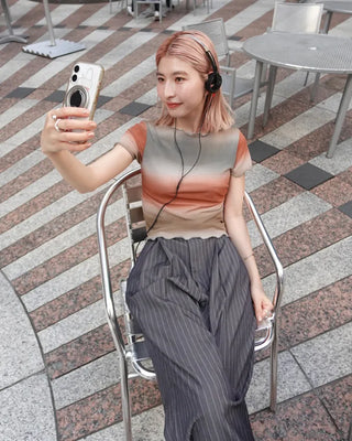 (Unisex) Pinstripe Double-Pleat Slacks