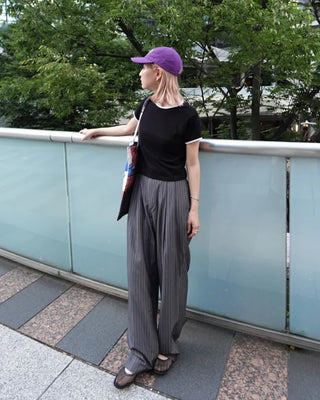 Cropped Ringer Half T-shirt