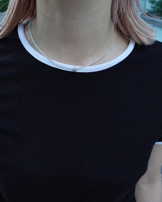 Cropped Ringer Half T-shirt