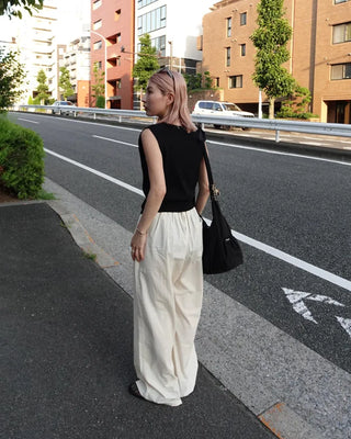 (Unisex) Wide Fit Pintuck Pants