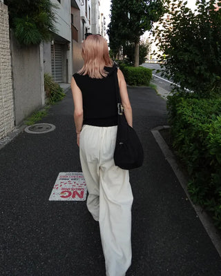 (Unisex) Wide Fit Pintuck Pants