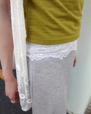 Flower Lace Tulle Tote Bag