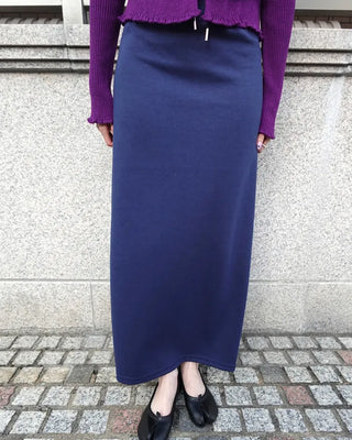 Waist string maxi skirt