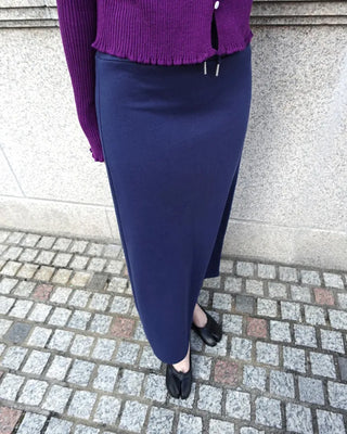 Waist string maxi skirt