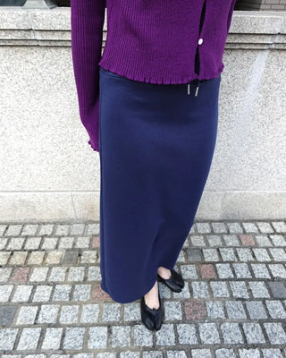 Waist string maxi skirt
