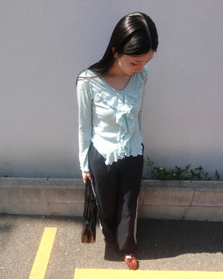 Ribbon flat shoes