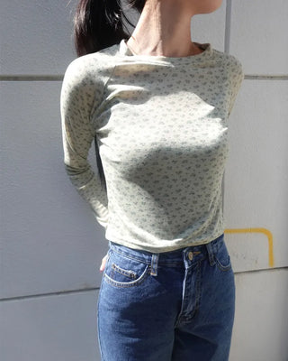 Flower Reglan Long-Sleeve T-Shirt