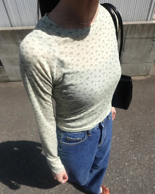 Flower Reglan Long-Sleeve T-Shirt